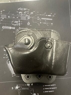 Black Leather Paddle Holster